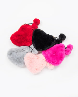 FUZZY HEART BAG