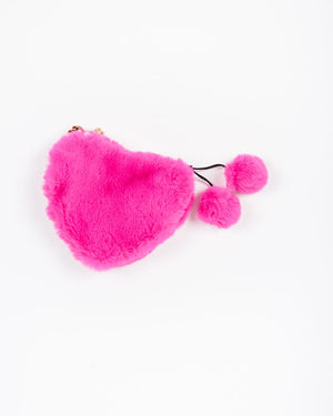 FUZZY HEART BAG